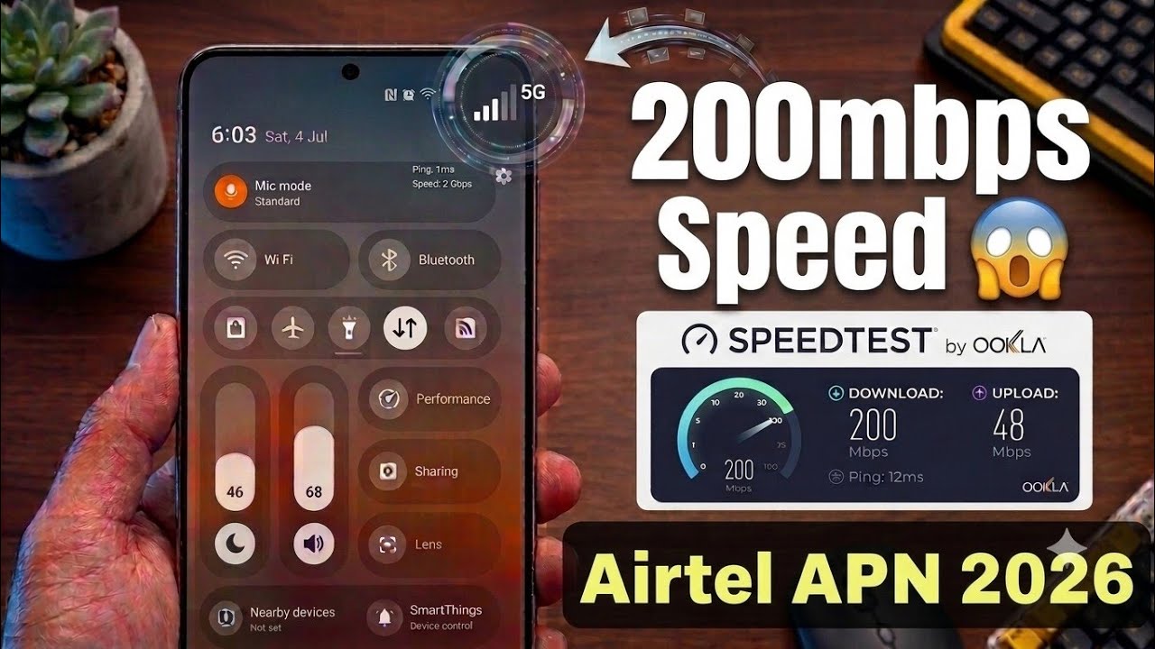 Airtel 5G APN Setting 2026 ✅ Airtel 5G Stable Network 🛜 Airtel Internet Speed increase 