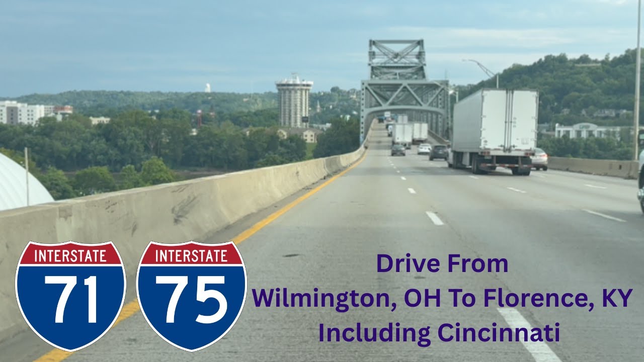 4K Driving Video: I-71 Drive to Cincinnati, Ohio and I-75 Northern Kentucky