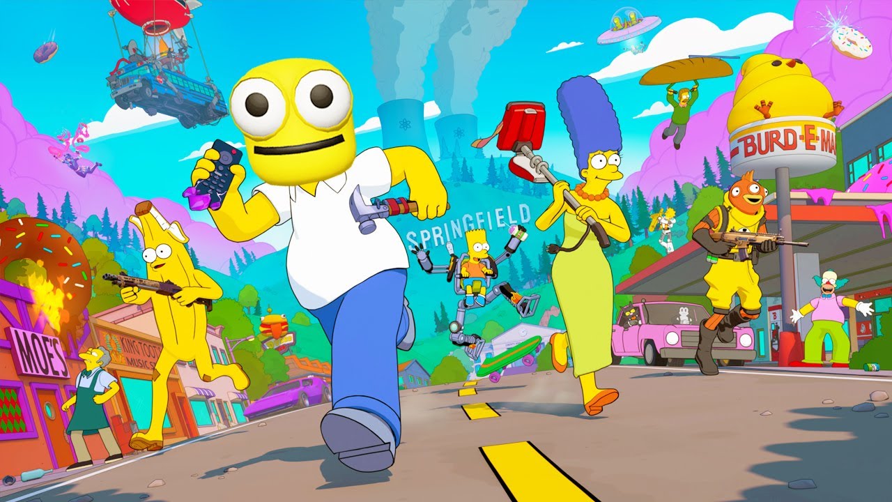 LES SIMPSONS SUR FORTNITE (c'est trop bien) Avec PRODER