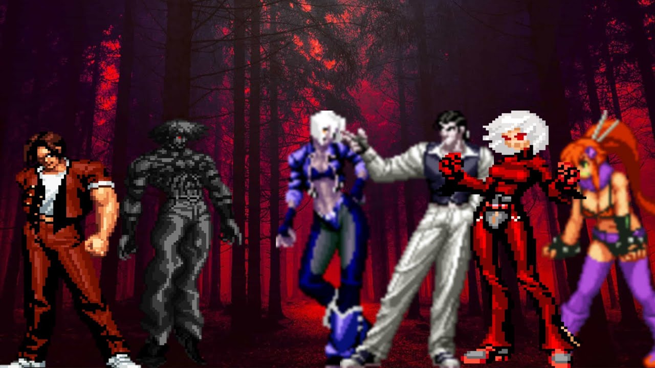 Kof Mugen TM Kyo Kusanagi & ALSIEL Vs 3 Girls Team + EX Robert