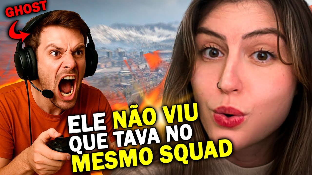 Ele DEU GHOST e caiu no MESMO ESQUADRÃO, e o pior, NÃO PERCEBEU KKKKKKKK