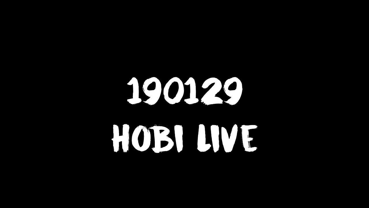 [ENG SUB] [INDO SUB] 190128 JHope Live