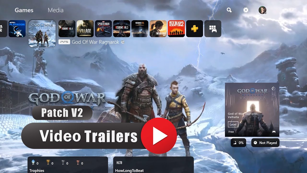 PS5reborn | New Customization ( Video Trailers Autoplay ) Patch V2 Part 4
