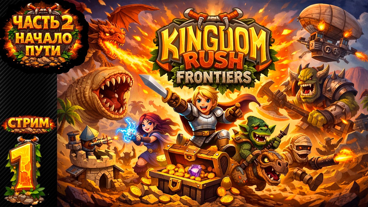Kingdom Rush Frontiers — Часть 2: Начало пути | Стрим #1
