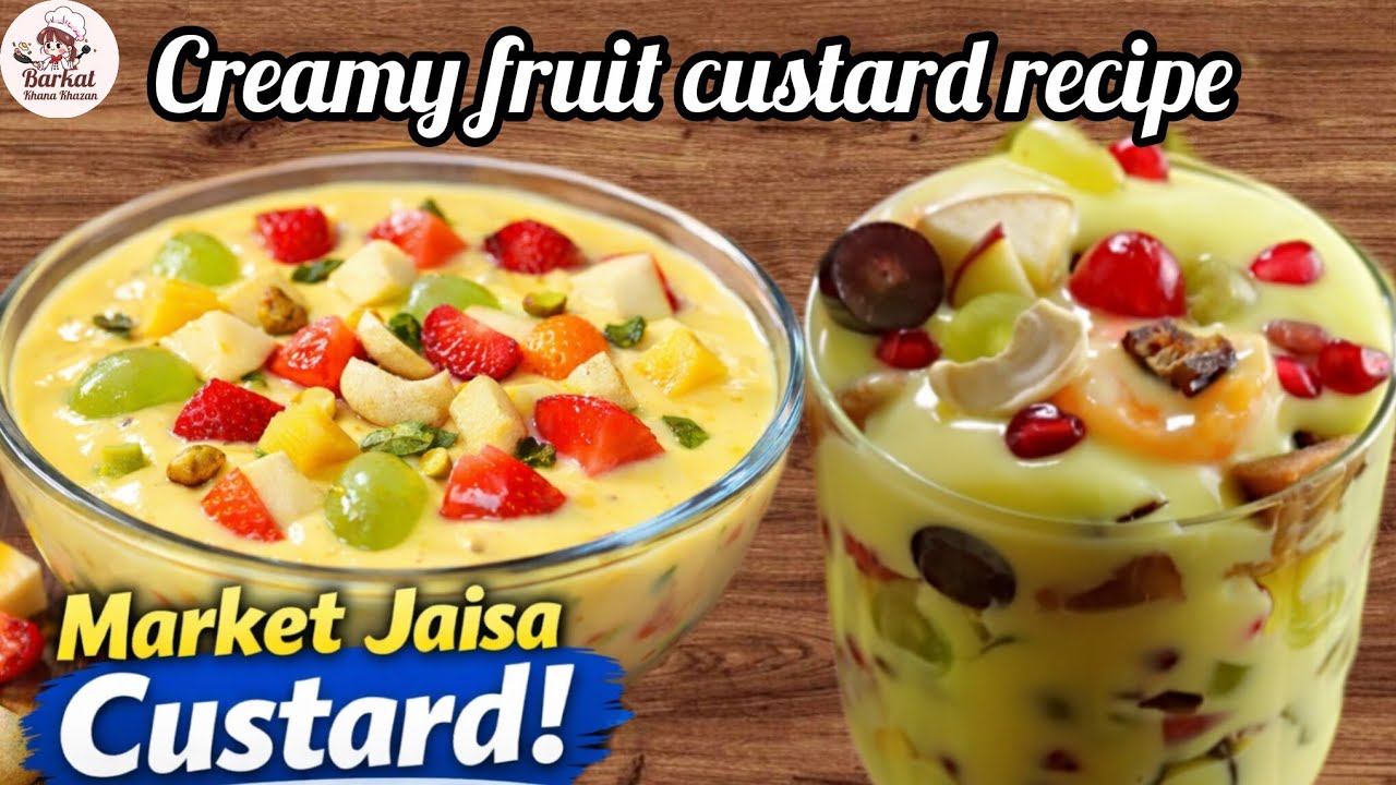 Easy and creamy custard recipe /Ghar per banaen perfect fruit custard 
