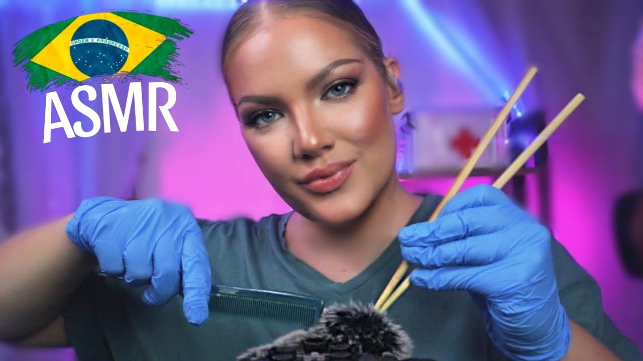 ASMR Procurando piolhos, mais a sua cabeça è o Microfone | Controle do couro cabeludo