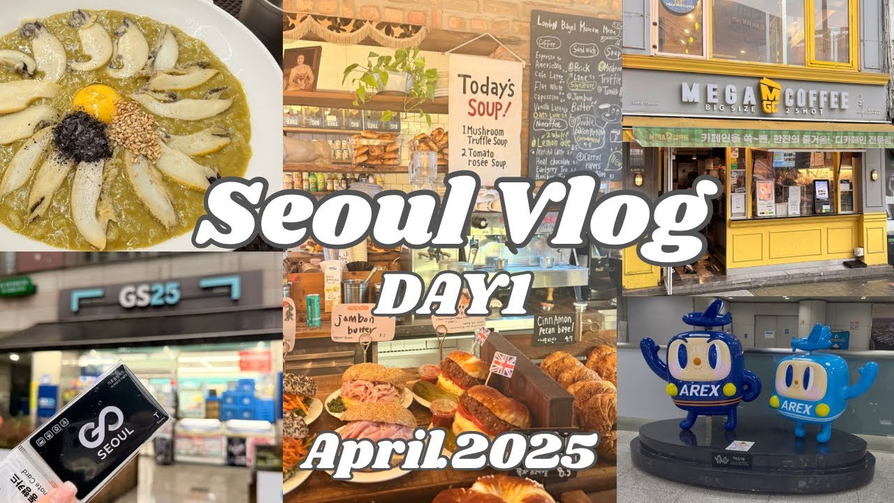 【韓国旅行Vlog】深夜便でソウル女子旅！2025年4月｜Seoul Travel Vlog Day 1