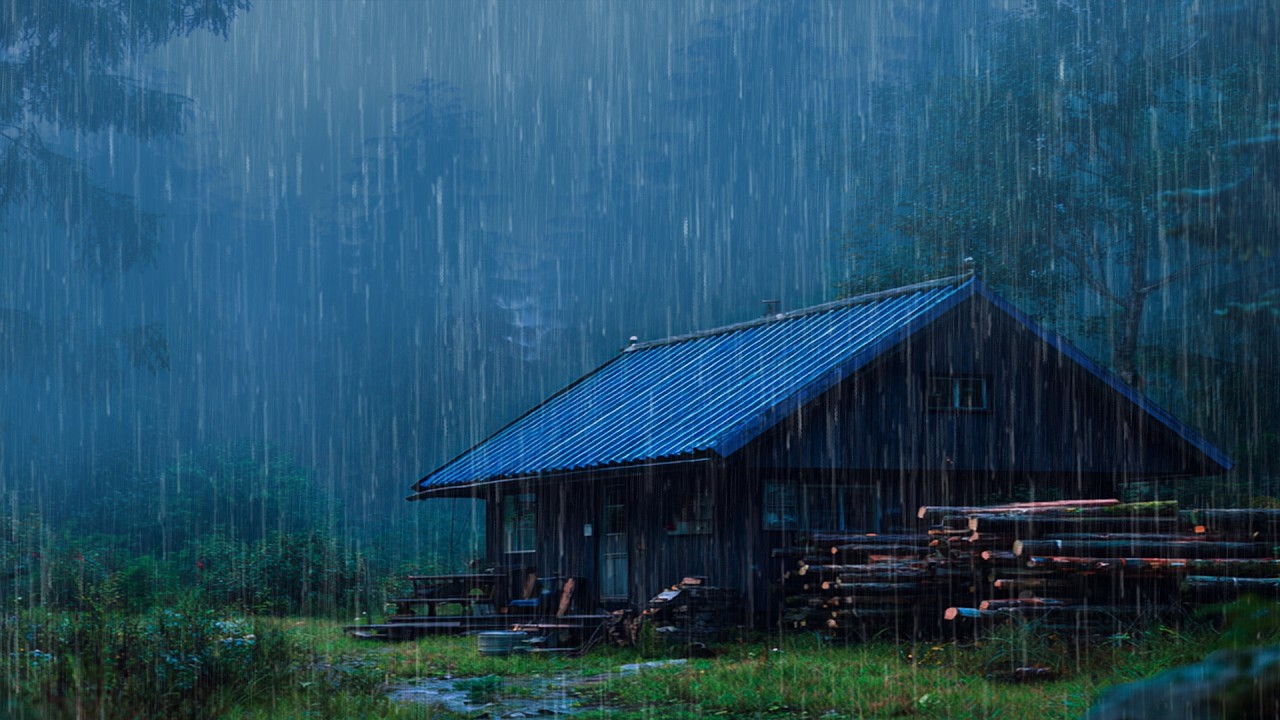 Sonidos Relajantes De Lluvia Para Dormir | Truenos Fuertes Y Relámpagos Contra El Insomnio Nocturno
