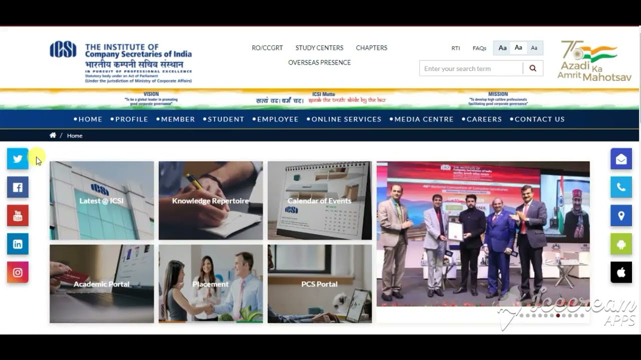 ICSI Recruitment 2022 Notification Out  | How to Apply for ICSI Vacancy Online Form 2022 I ICSI JOBS