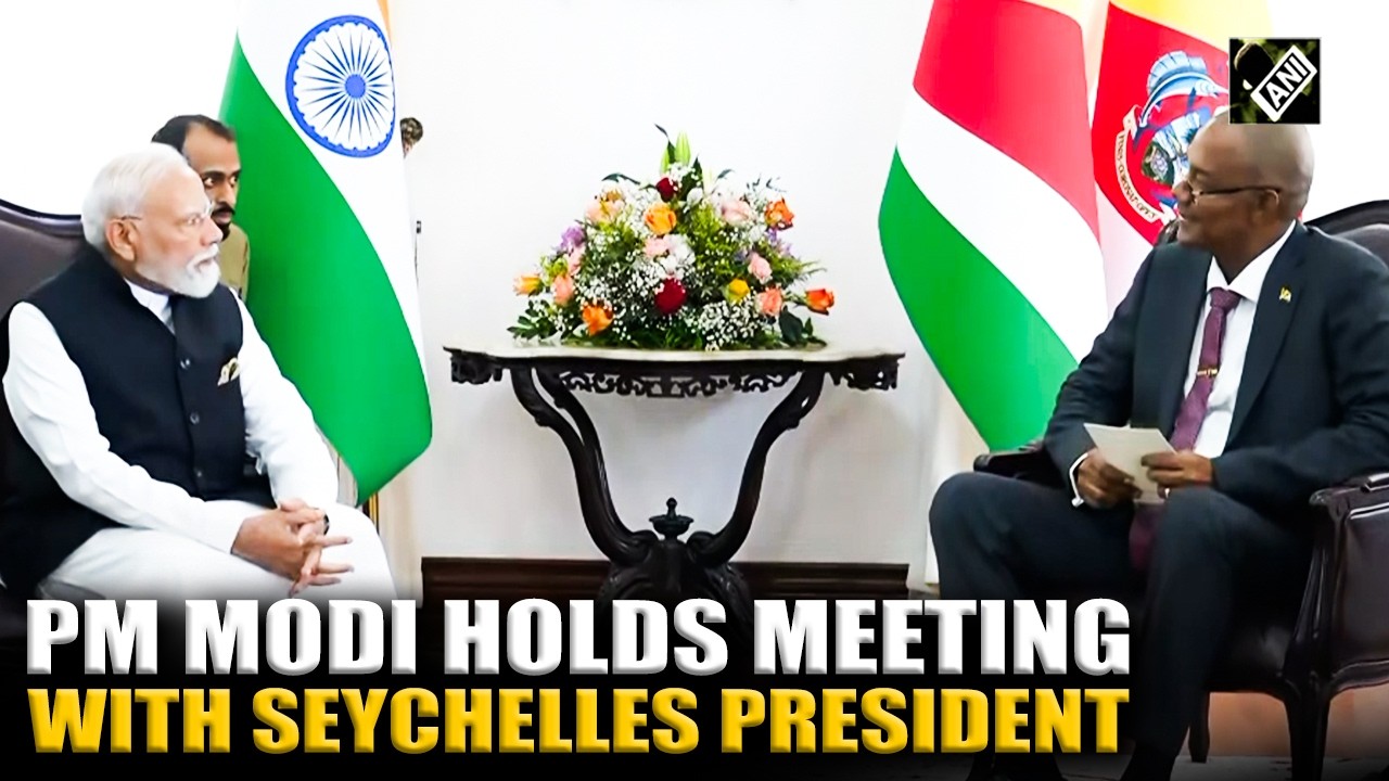 WATCH: PM Modi holds key meeting with Seychelles President Dr. Patrick Herminie