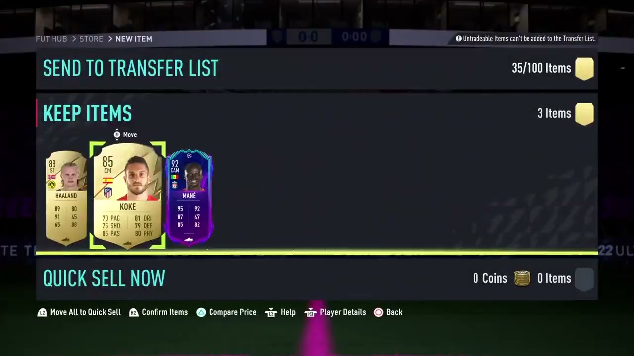 RTTF 92 Mane Packed - FIFA 22 Pack