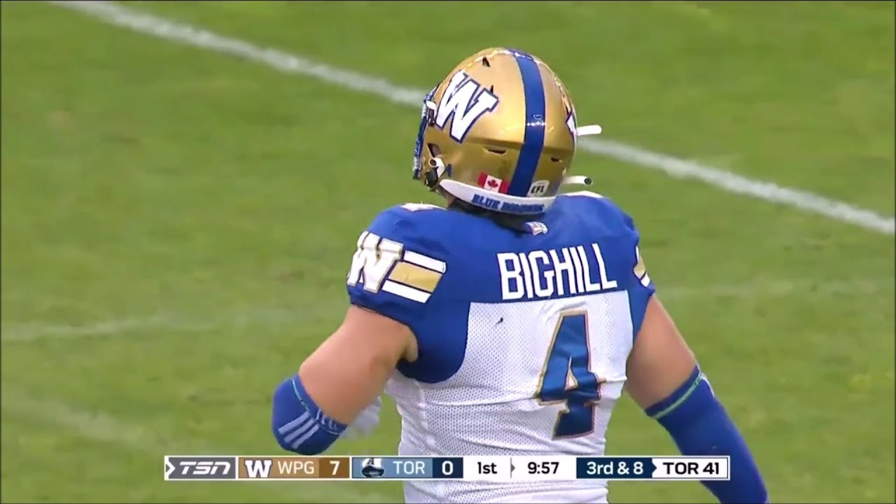 Winnipeg Blue Bombers Adam Bighill 2022 Regular Season Highlihgts