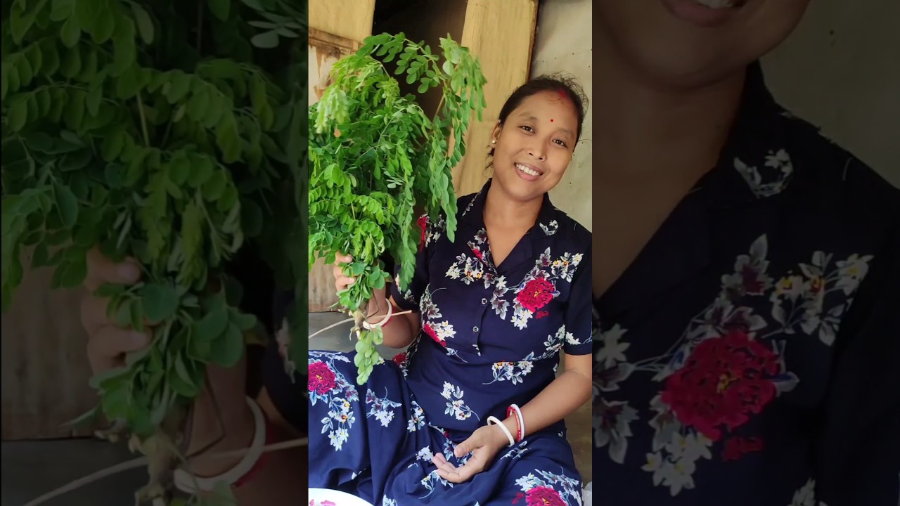 Pithali with a Magic Touch 🌿✨ | Assamese Drumstick Leaves Recipe #Shorts