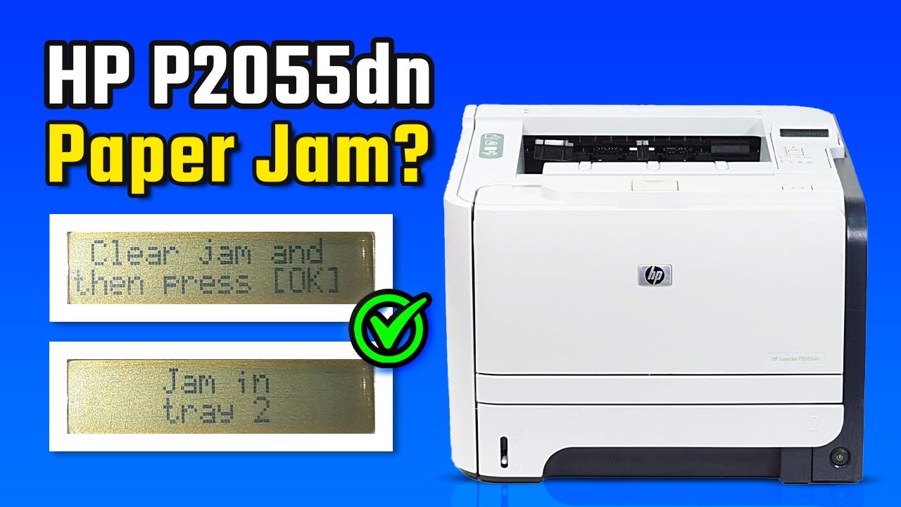 Как устранить замятие бумаги в принтере HP LaserJet P2055dn – пошаговая инструкция ✅