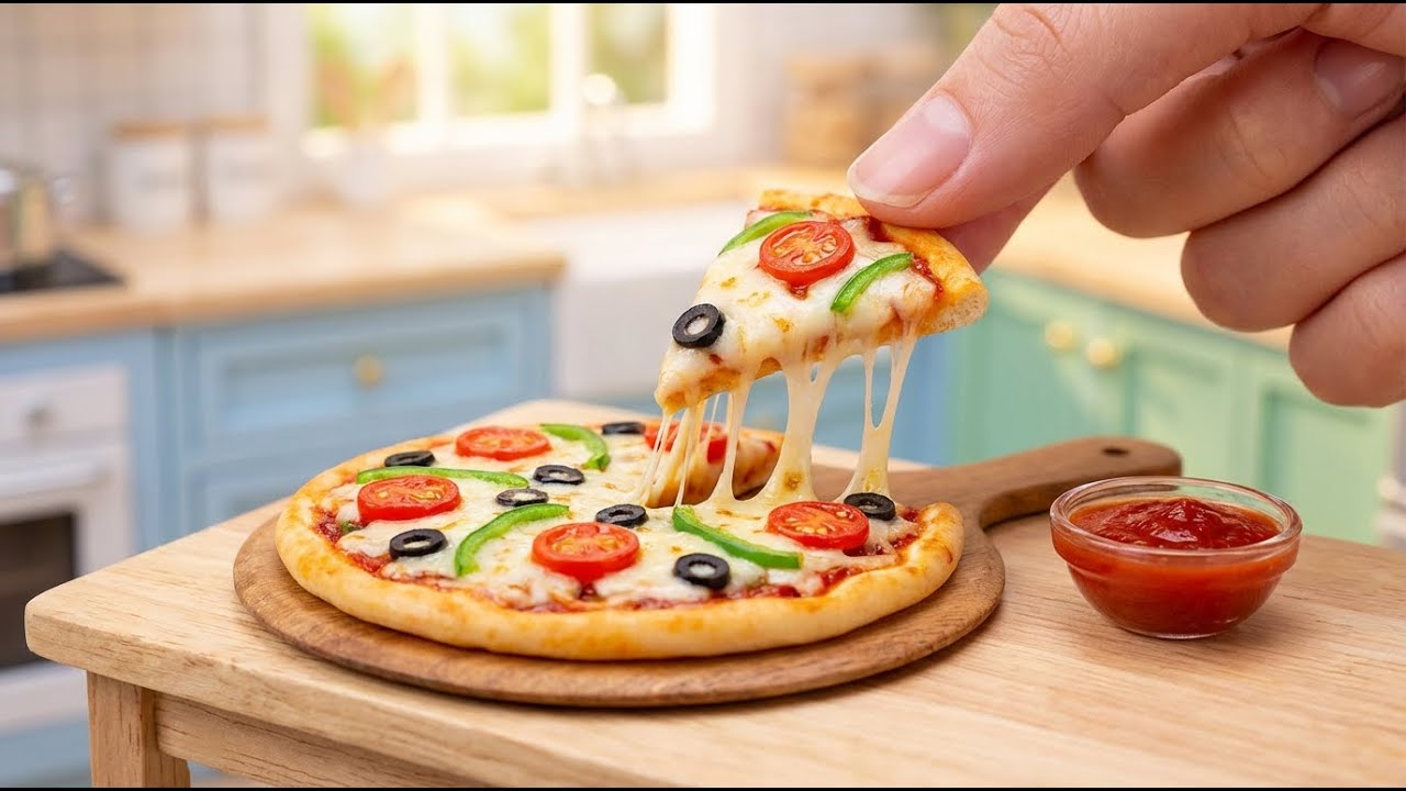 World’s Smallest Pizza | Miniature Cooking