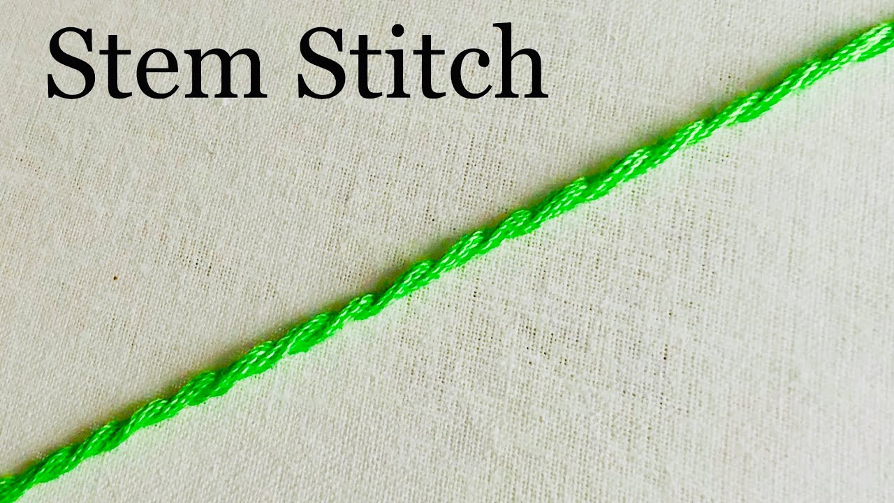 Stem Stitch Embroidery For Beginners