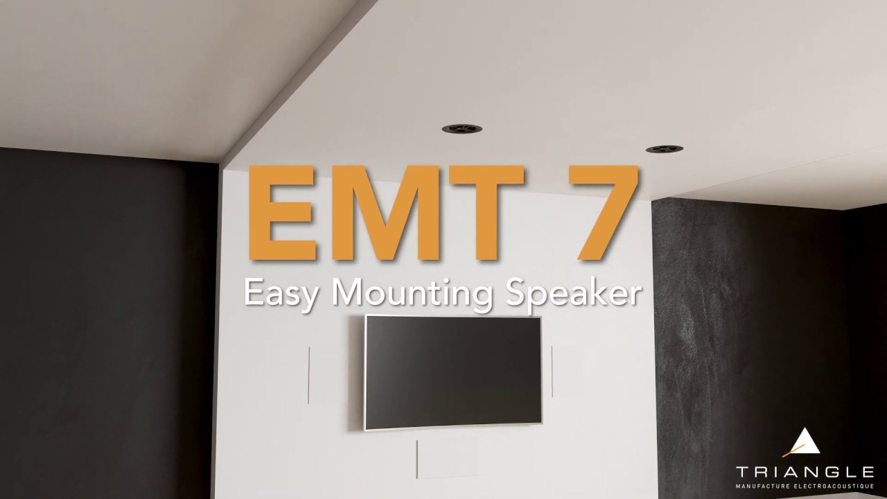 TRIANGLE EMT7 - Enceinte Encastrable - Système Easy Mounting [FR]