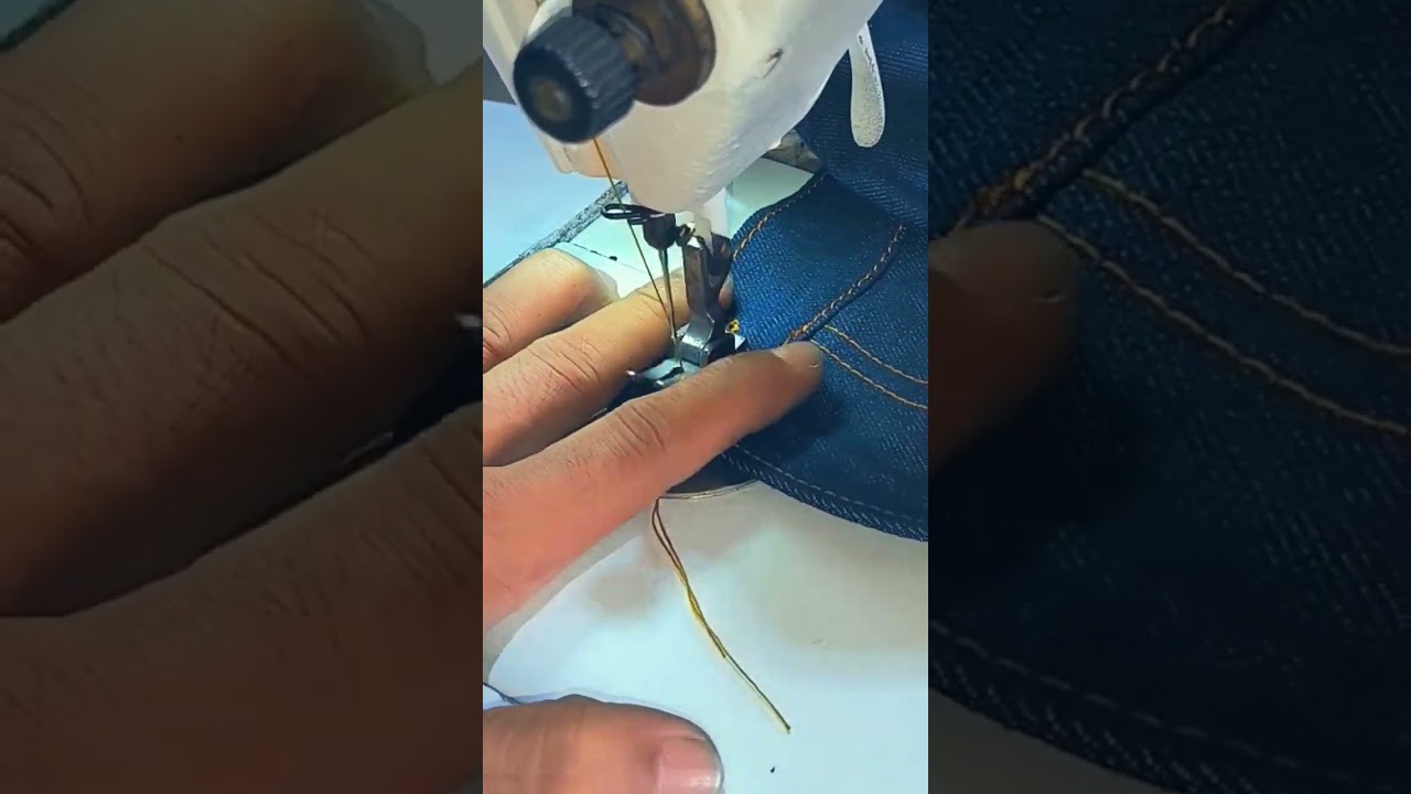 cara membuat lobang kancing jeans