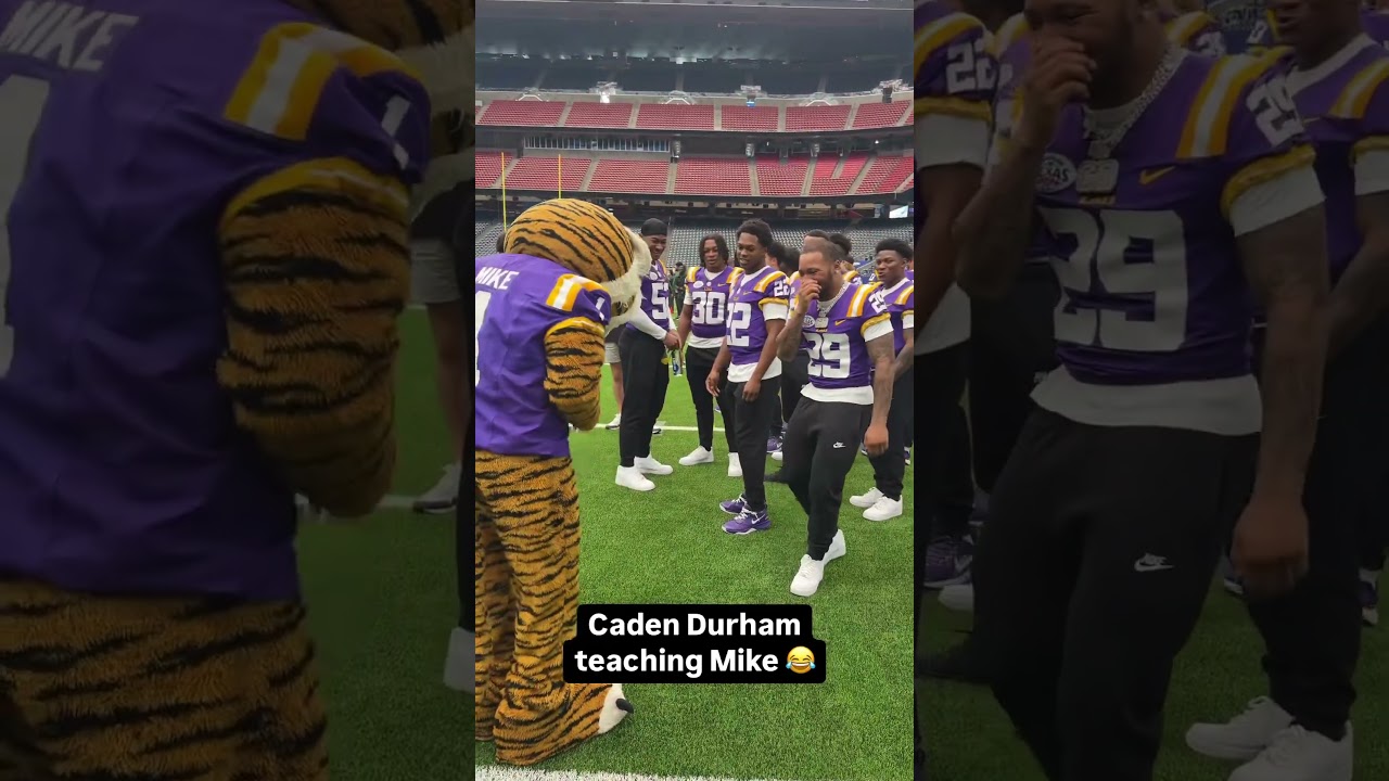 Caden Durham teaching Mike the Tiger his moves 😂