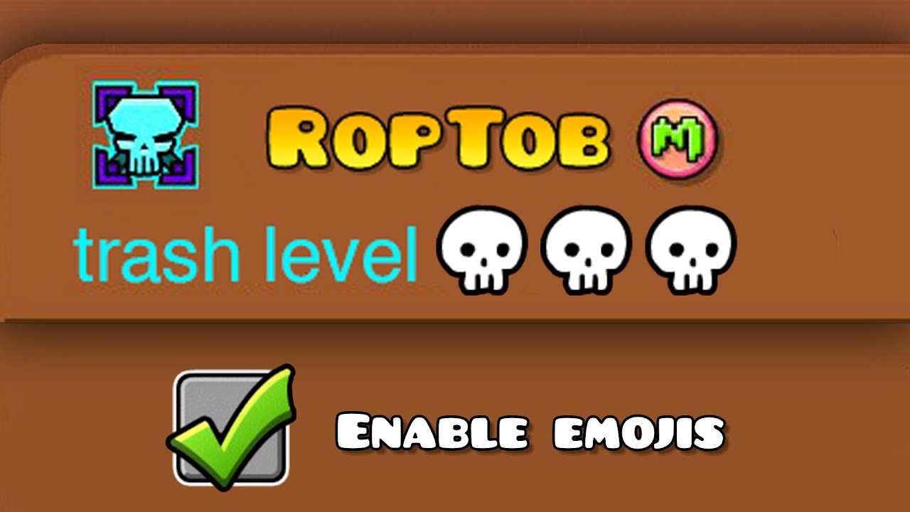 Si hubiera emojis en Geometry Dash