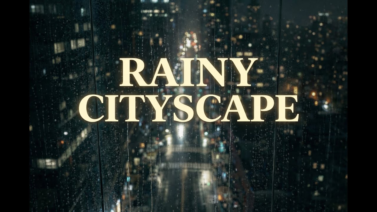 Rainy Cityscape – 1940’s Retro Jazz Vibes | 1 Hour