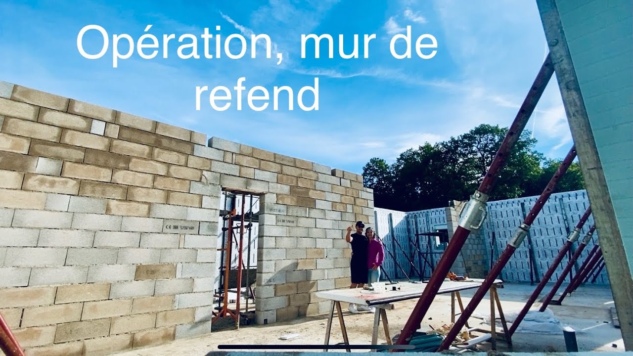 E09 - Murs de refend maison en 3 jours