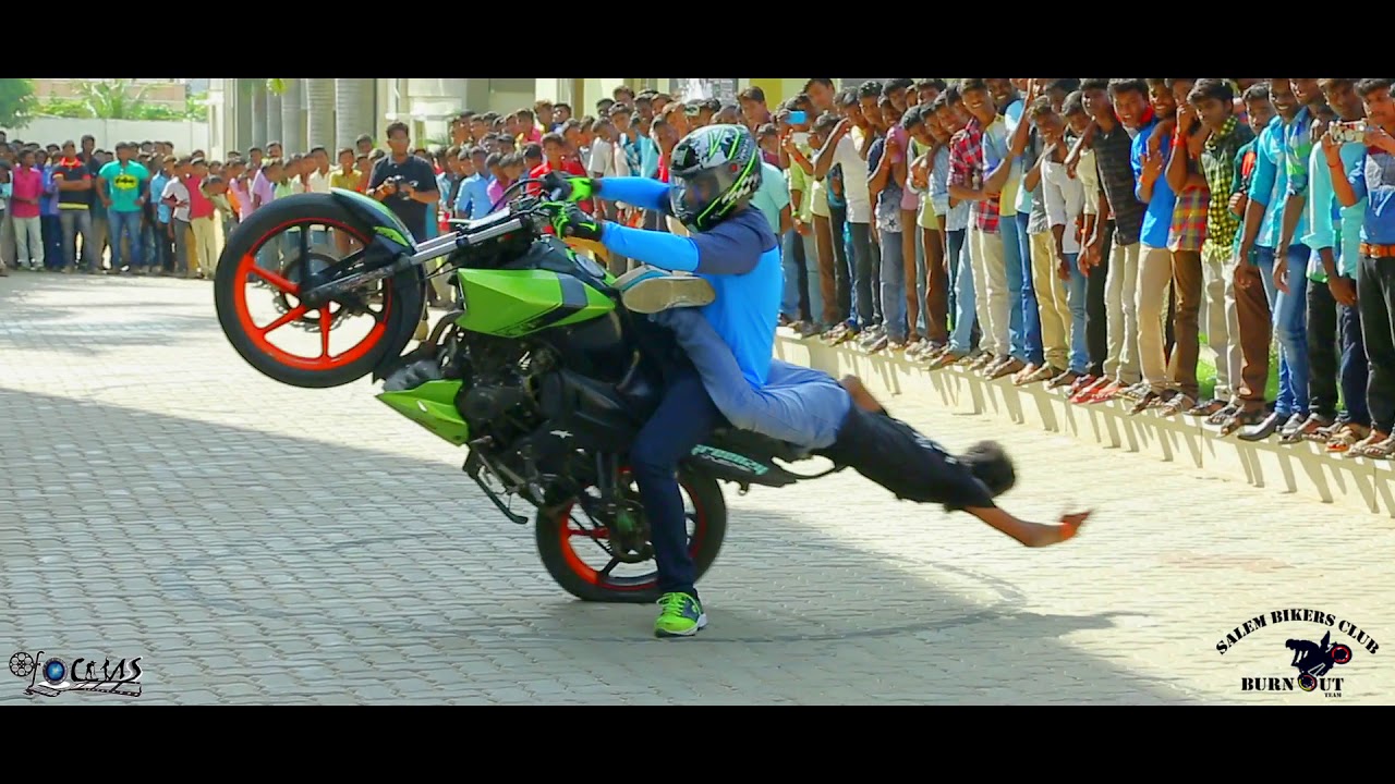 Salem Bikers Club | Ganesh College | Stunt Show | FocuStudioZ