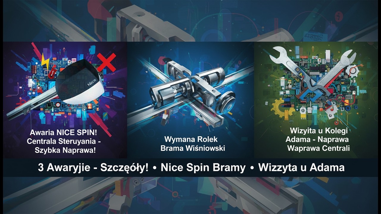Naprawa NICE spin , rolki na wspolnocie mieszkaniowej , Wizyta u  Aadama