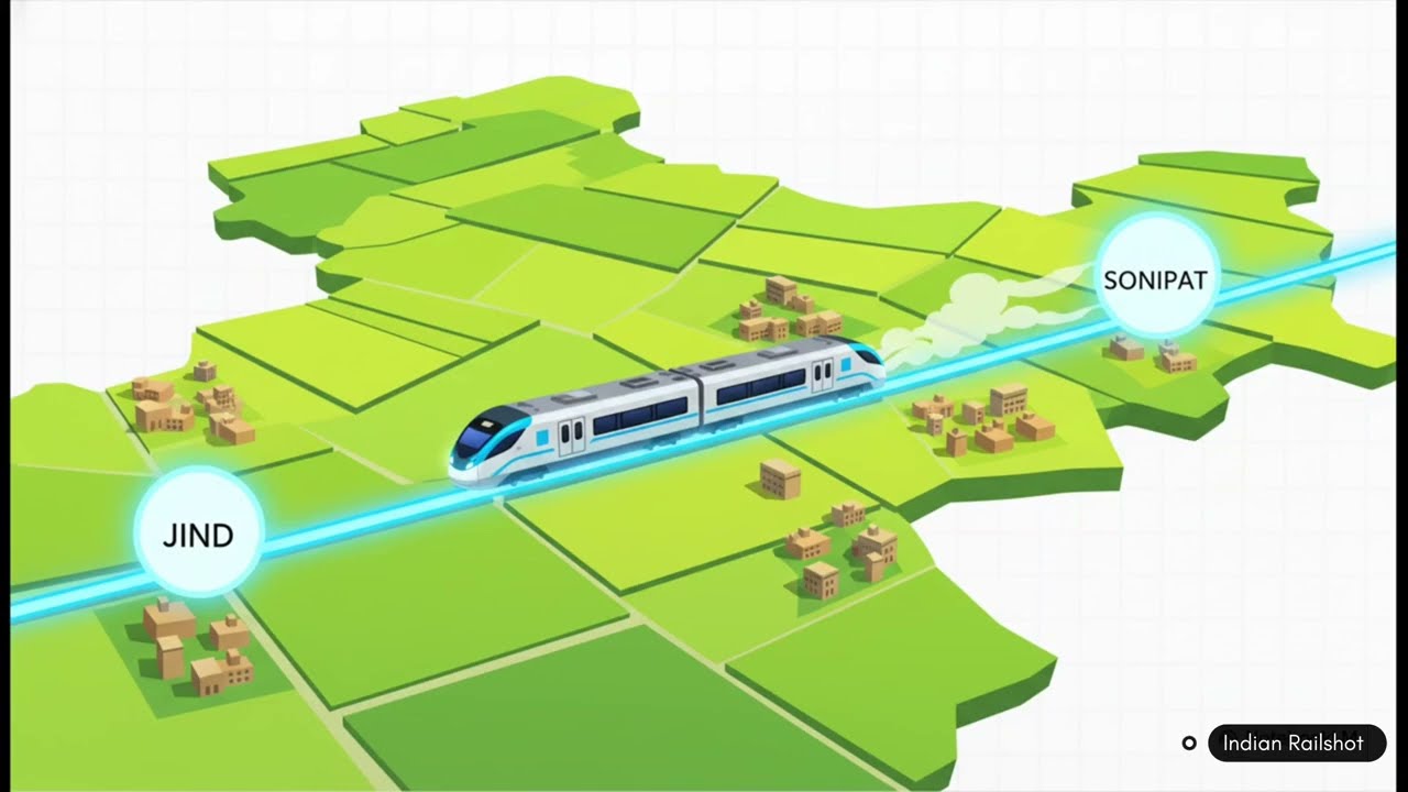 India’s First Hydrogen-Powered Train Launch in Haryana // jind to sonipat //  Indian Railshot 