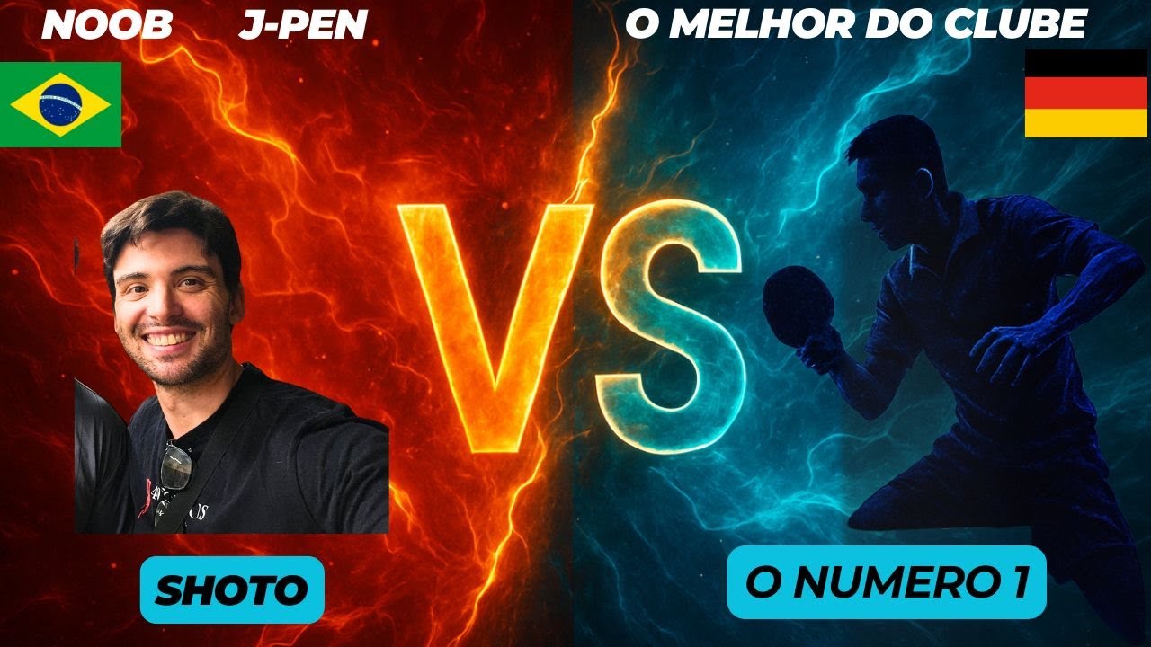 Jogo contra o NÚMERO 1 do meu clube na Alemanha! (Tênis de Mesa - Penhold Style) #tabletennis #