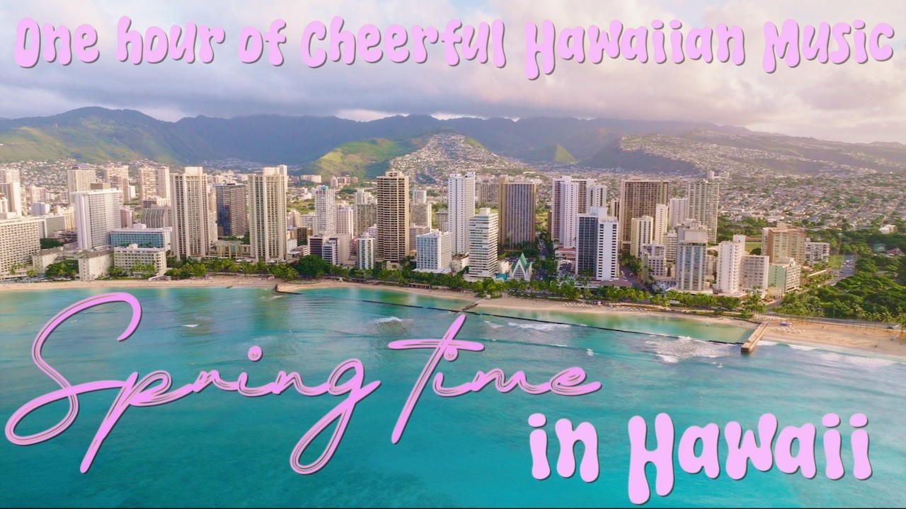 Hawaiian Springtime🌺 | 1 Hour of High Vibration Hawaiian Slack Key Guitar