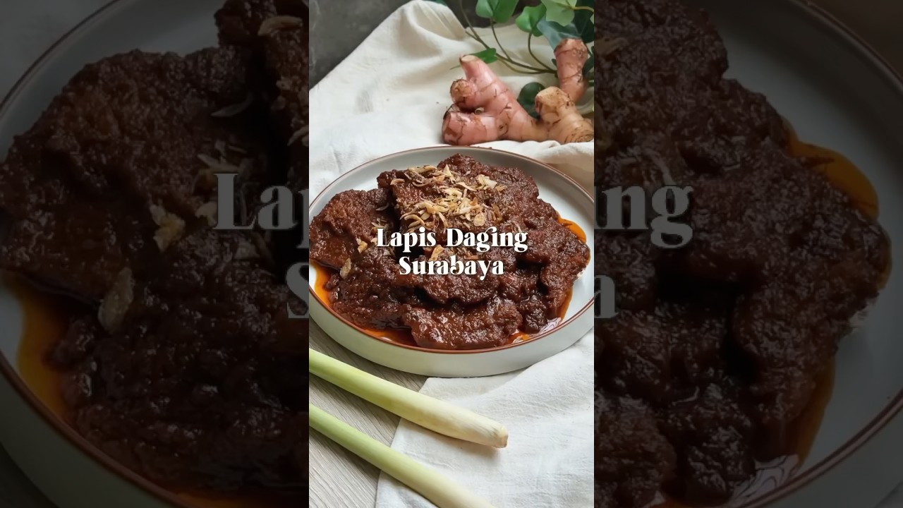 Bukan ini bukan kue lapis tapi Lapis Daging Surabaya✨☝🏻🤤 #resepdagingsapi #lapissurabaya #lapis