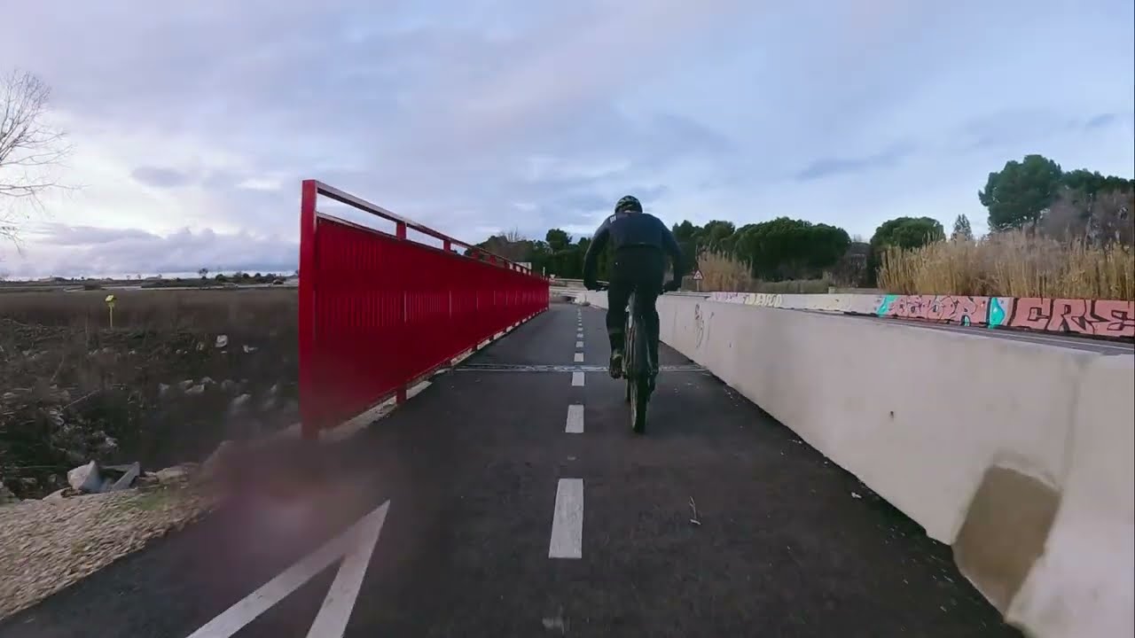 Mtb , Látigo a la  Marañosa , carril bici .
