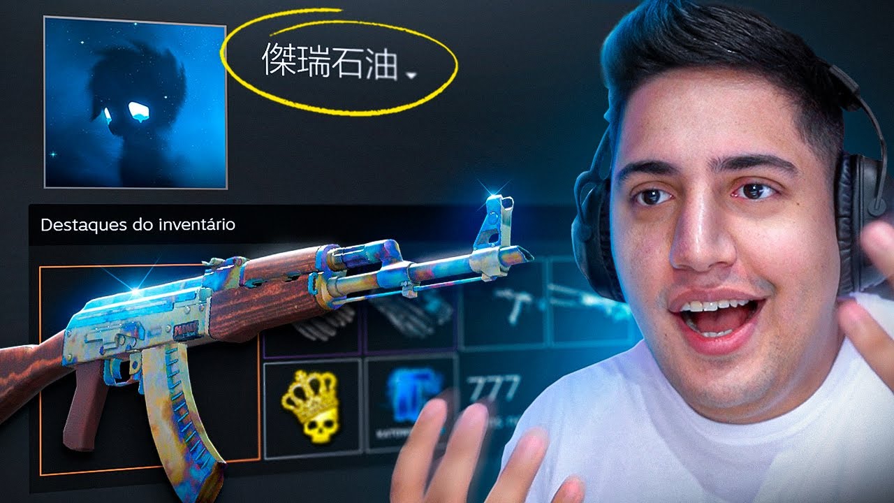 eu encontrei o dono... Descobri QUEM DROPOU a AK-47 BLUE GEM 661 FN StatTrak (ele me contactou)