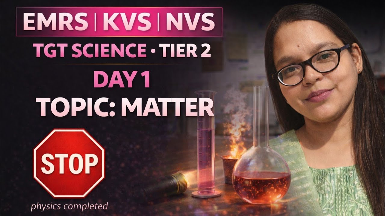 EMRS TGT Science Chemistry | Matter Part 1 Elements, Compounds & Mixtures | Must Watch #kvstgt#emrs