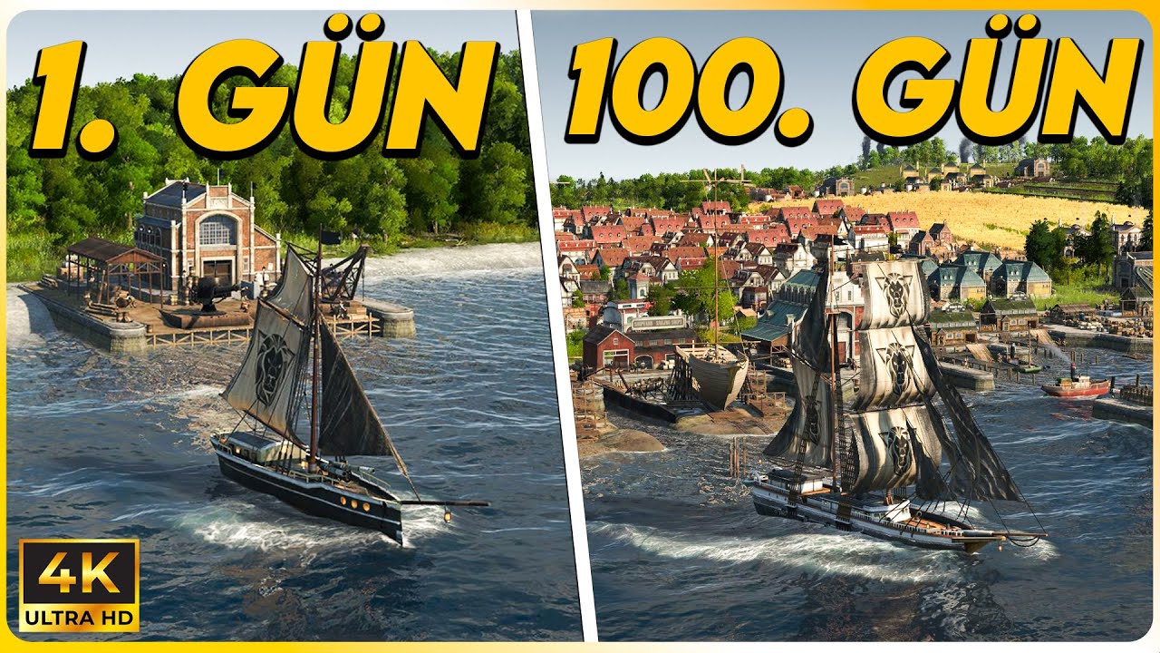 1800'LERDE AĞIR SANAYİ DEVRİMİ | Anno 1800 Türkçe 4K Ultra Graphıcs - 1. Bölüm