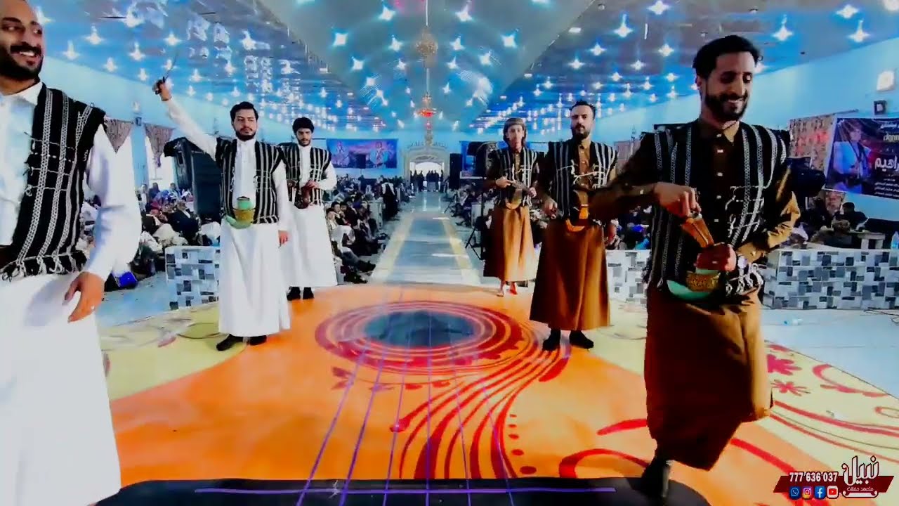 بريت عمار جعدان رقص فرقة الجميل في عرس ال بجاش.