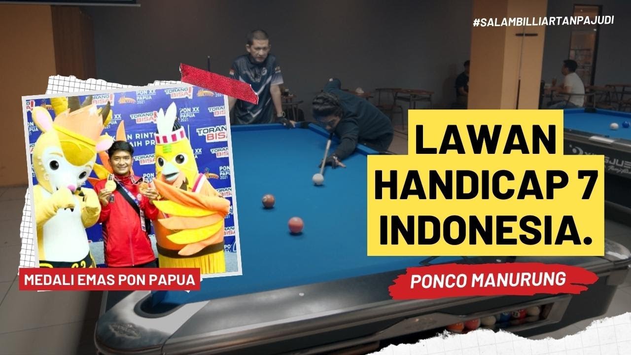 Mau latihan sama MASTER BILLIARD INDONESIA???? Ponco Manurung Medali Emas PON Billiard.