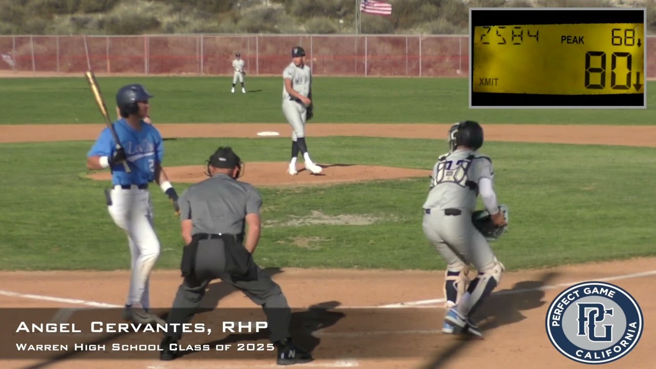 Angel Cervantes Prospect Video, RHP, Warren High School Class of 2025 (innings 1-3)
