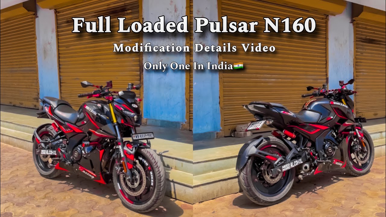 Pulsar N160 Modification Full Details Video ❤️‍🔥 || This Type Only One In India 🇮🇳 || #pulsarn160