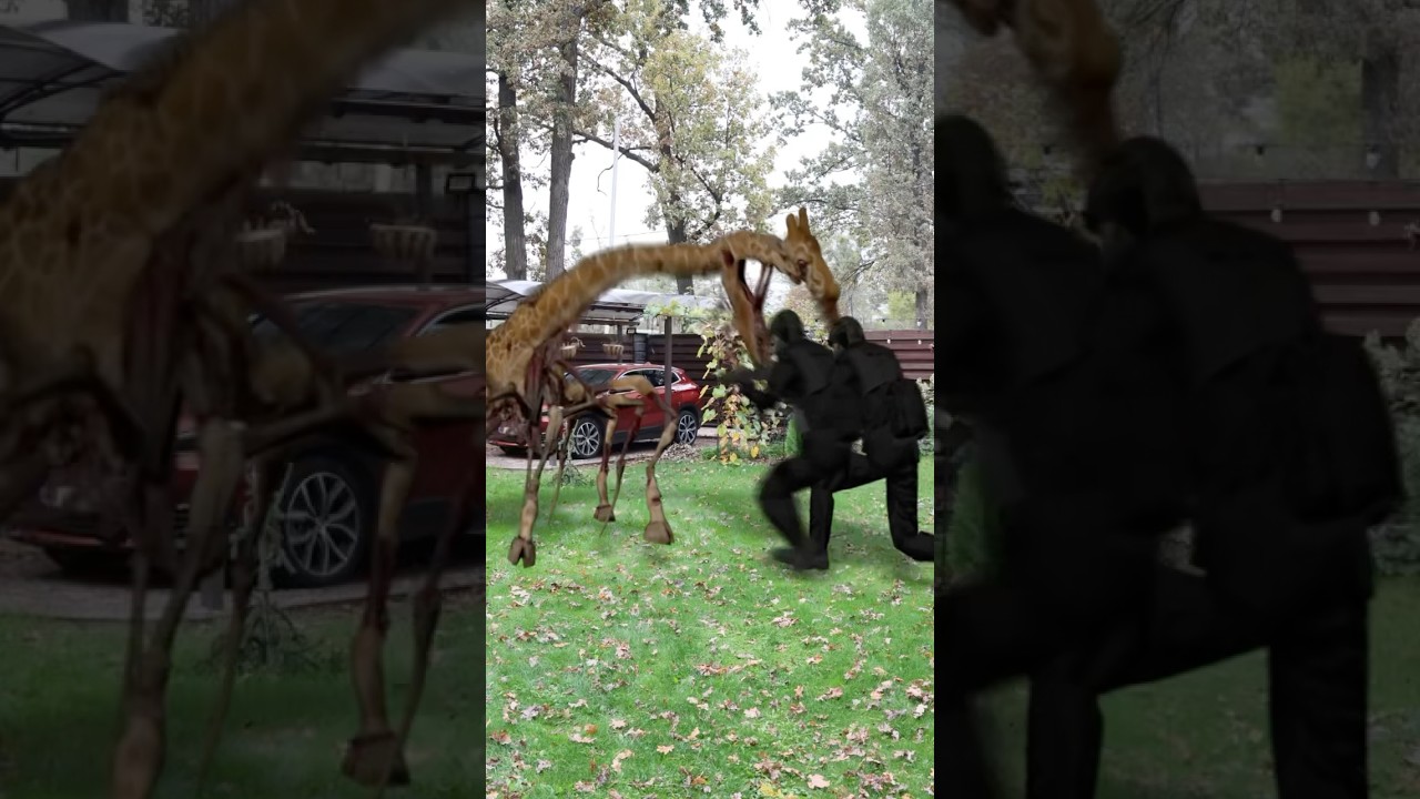Жираф 🦒 МУТАНТ атакует полицейских 😱 #supertima #zoochosis #зоочосис #супертима