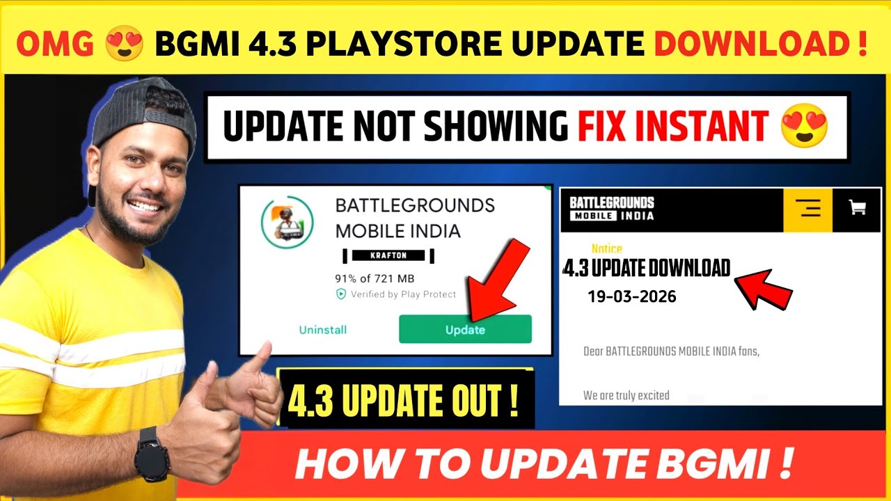 FINALLY 😍 Bgmi 4.3 Update Download | Bgmi Update Not Showing | How to Update Bgmi | Bgmi New Update 