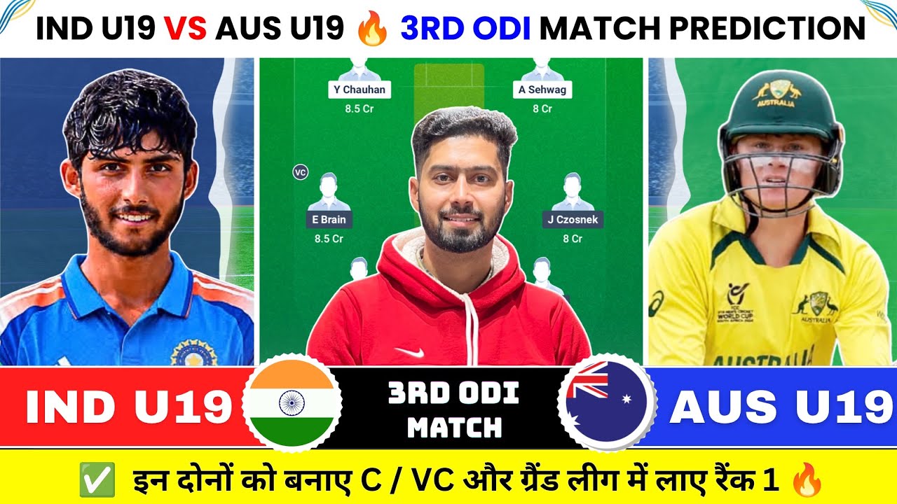 IND U19 vs AUS U19 Dream11 Prediction, IND vs AUS U19 Today Match Prediction, India vs Australia 