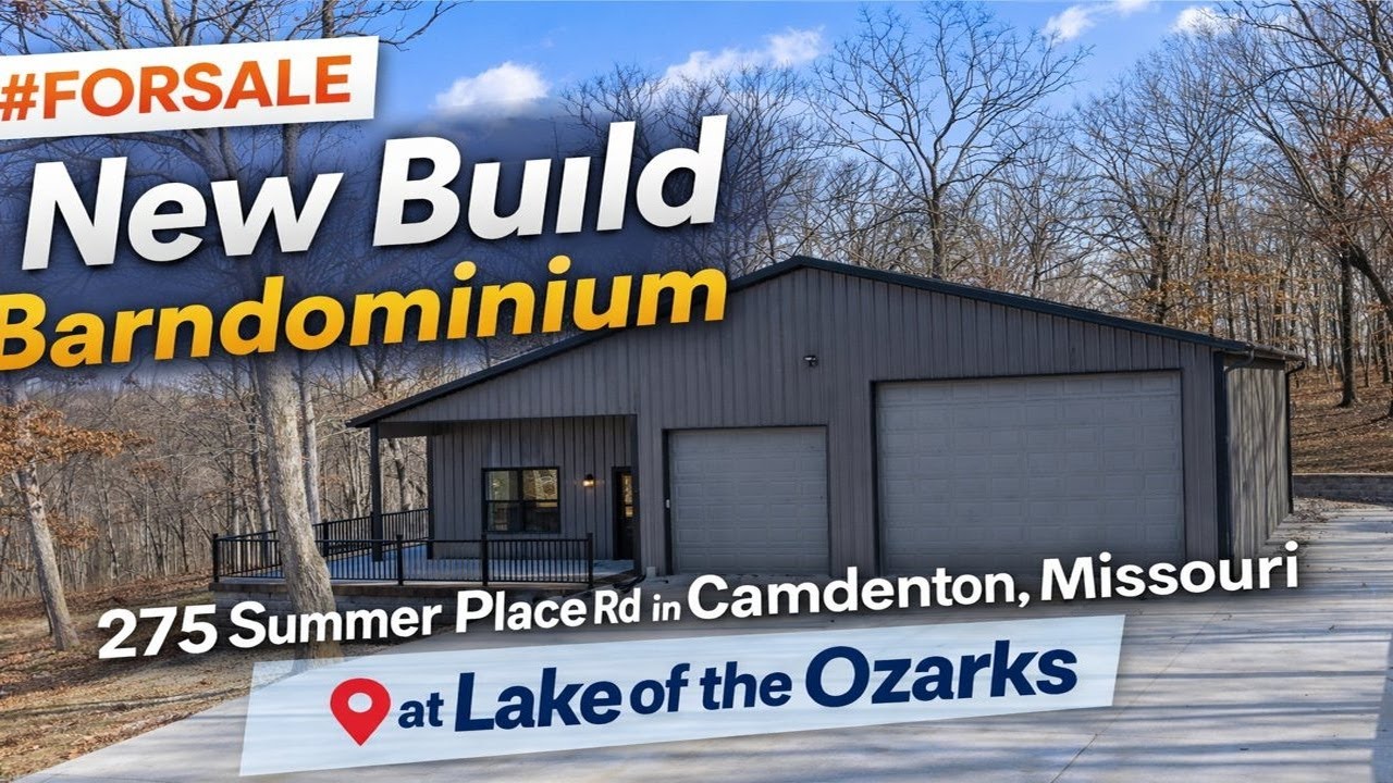 Brand New Barndominium on 6.37 Acres | RV Storage | Lake of the Ozarks
