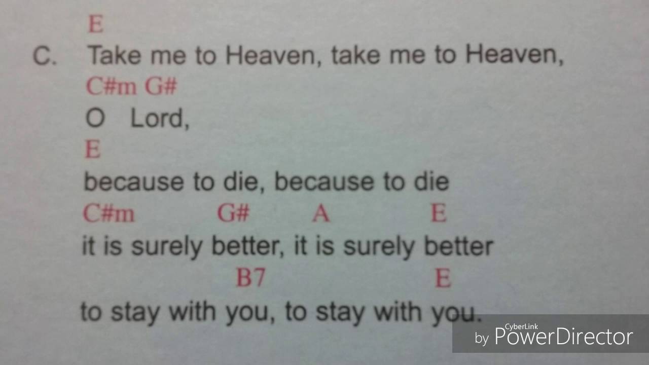 TAKE ME TO HEAVEN Song of the Neocatechumenal way