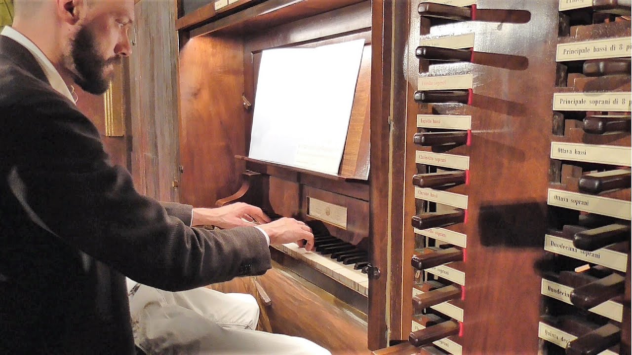 ITALIAN ORGAN MUSIC on a 1873  PIPE ORGAN with PERCUSSION
