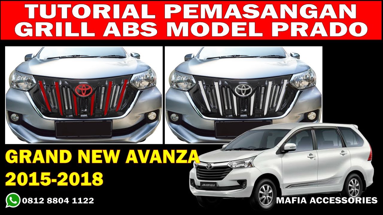 CARA PASANG | GRILLE ABS MODEL PRADO | GRAND NEW AVANZA / XENIA 2015-2018 #avanza #xenia