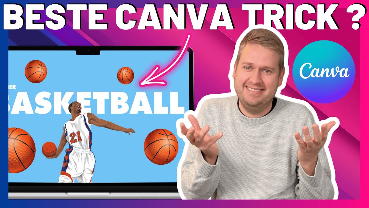 Der BESTE Canva-Trick im Internet? 🫨🏀 Diese Animation hat mich UMGEHAUEN!