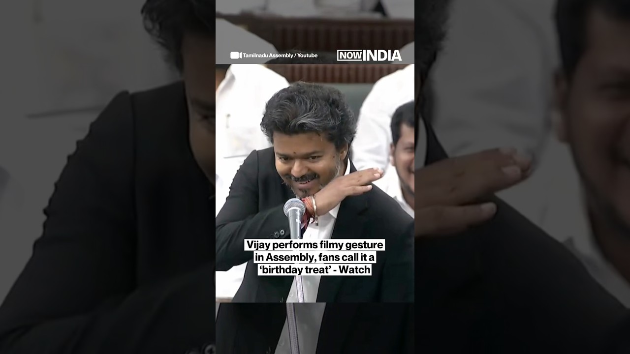 Vijay's Filmy Assembly Moment Goes Viral - Watch