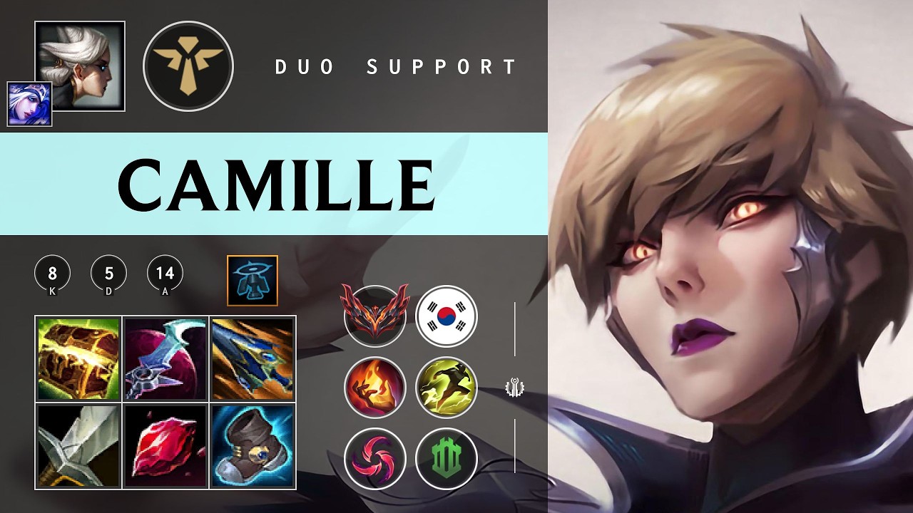 Camille Support vs Leona - KR Grandmaster Patch 26.07